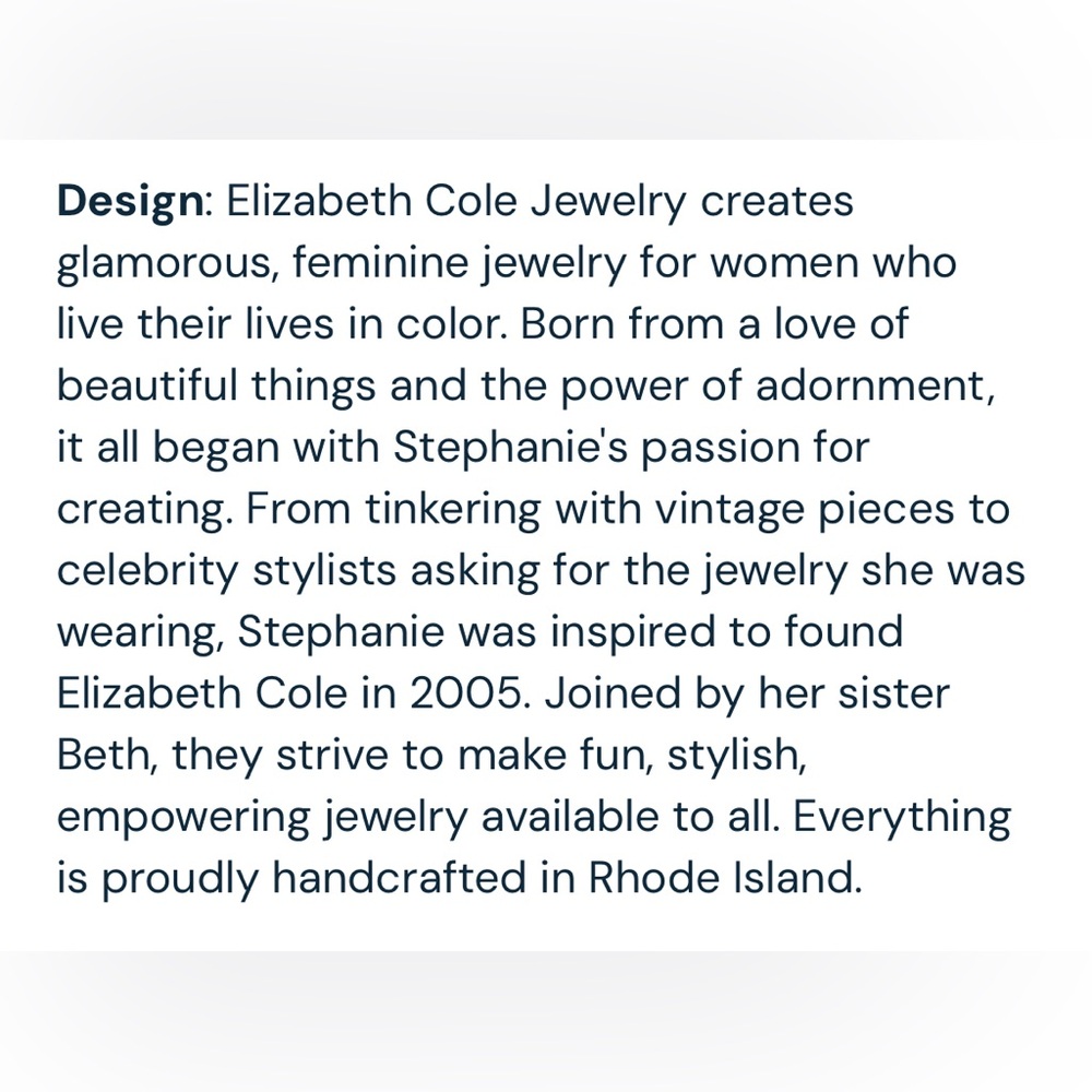 NIB Elizabeth Cole Sandy Necklace $175 amazing deal gift box! - Picture 6 of 11
